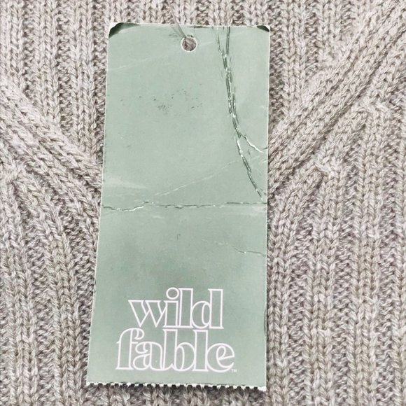 Wild Fable Women's Size Small Cozy Ribbed Knit V-Neck Sweater Pullover Gray New - Picture 14 of 15